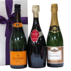 Tris di bollicine Veuve Clicquot Gosset ed E. Roussin