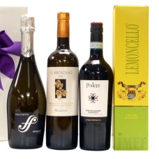 Vino italiano rosso e bianco, Prosecco e Limoncello