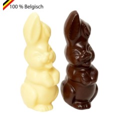 Duo Laughing Bunnies cioccolato Callebaut 12 cm L, P
