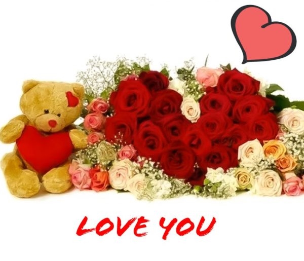 Teddy Bear and Roses (BASE)