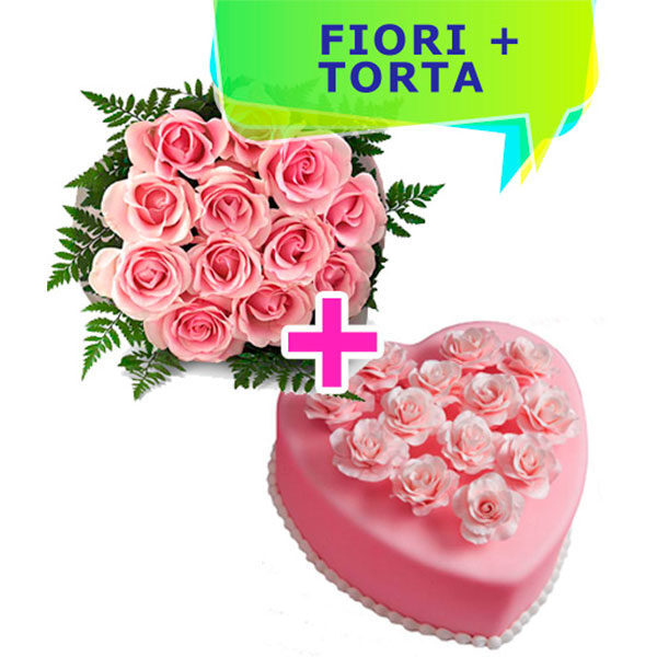 Heart & Rose Cake (BASIC)