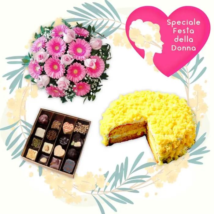 Torta e bouquet di cioccolatini (BASE)