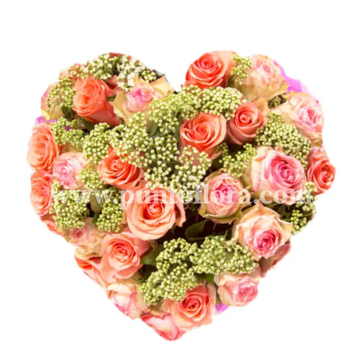 Cuore di rose rosa (BASE)