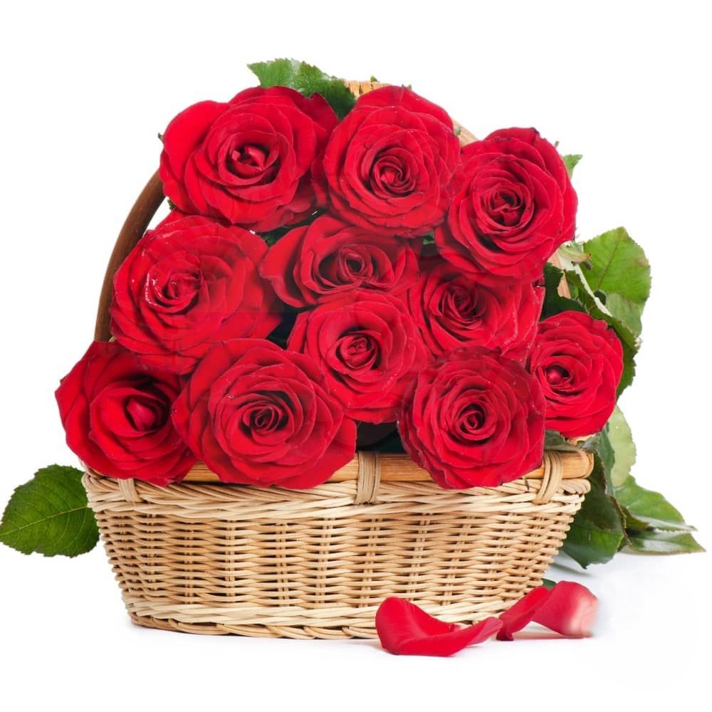 Basket of red roses (Refined)