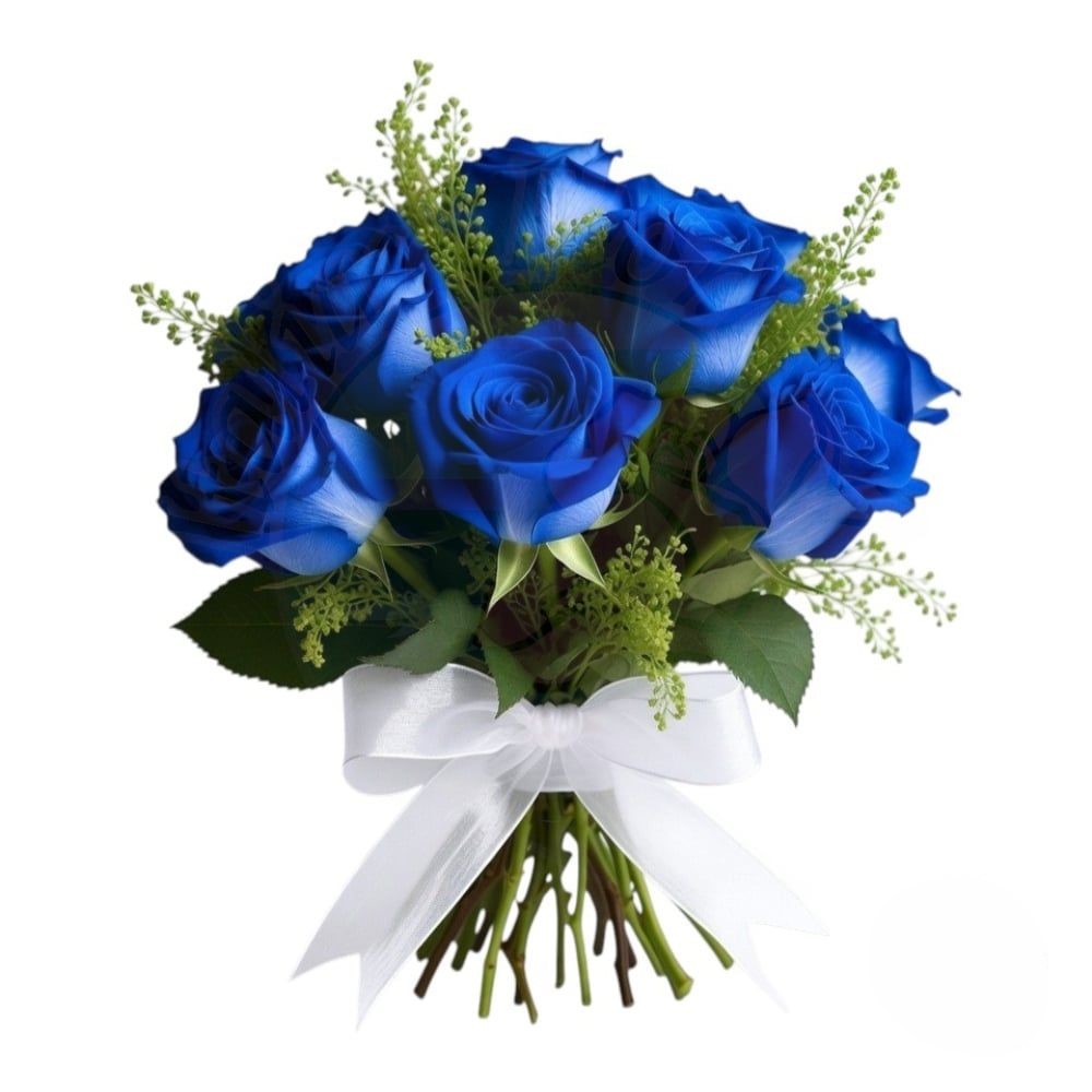 Bouquet di rose blu (Raffinato)