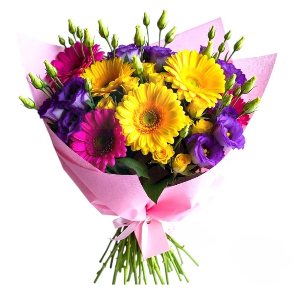 Fiori gialli, rosa e viola (Raffinati)