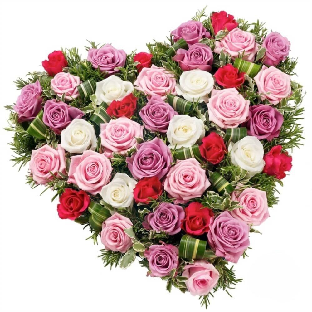 Heart of Mixed Roses (Refined)