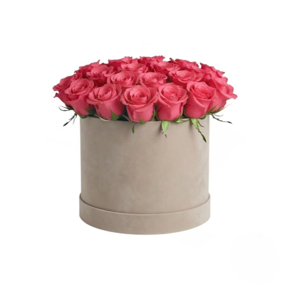 Fioriera con rose rosa (Raffinata)