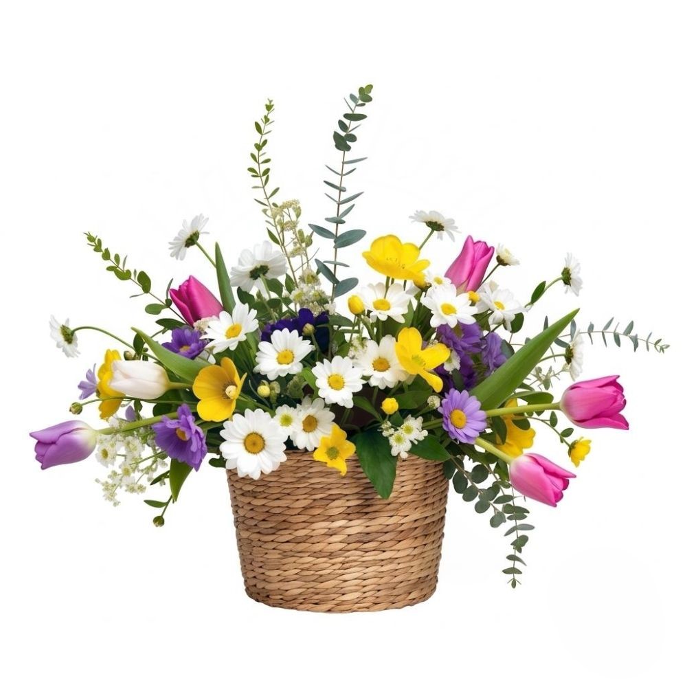 Basket of spring flowers (Refined)