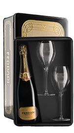 Confezione Bicchiere Vintage 'Trento Spumante Brut Perle' Ferrari