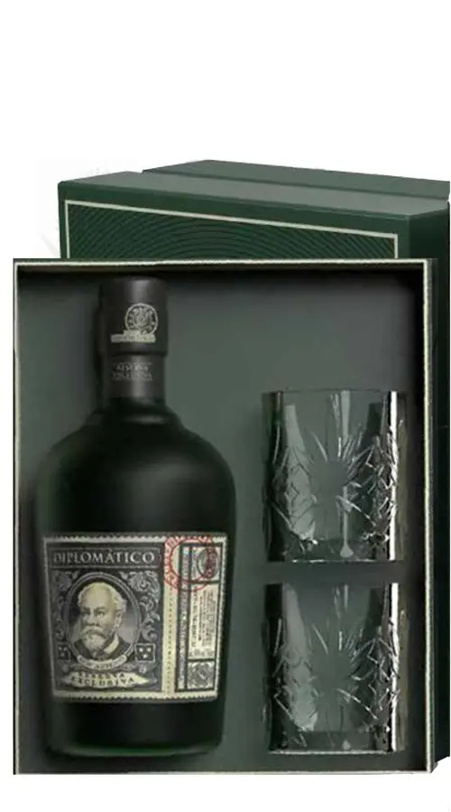 Confezione in vetro Rum Reserva Exclusiva Diplomatico