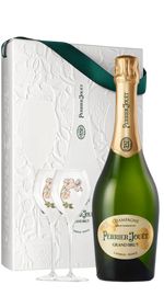 Confezione Bicchiere Champagne Grand Brut Perrier Jouet