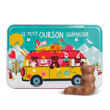 Il vero orsetto di marshmallow - Confezione da collezione "L'orso in montagna" (confezione decorativa "Combi" da 130 g)