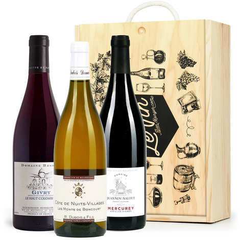 Scatola da 3 vini della Borgogna