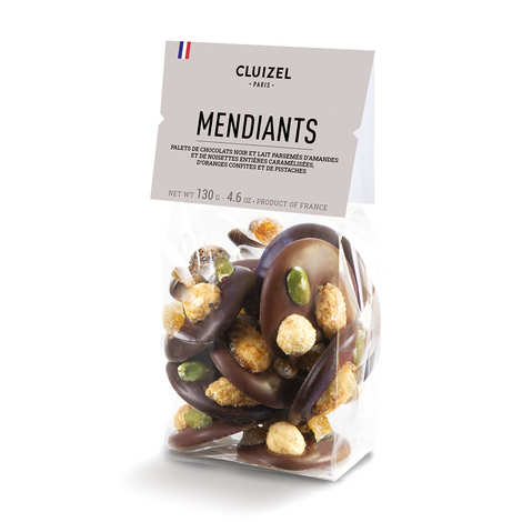 Cioccolato fondente e al latte 'Mendiants' di Cluizel