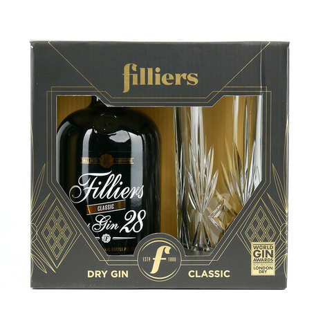 Filliers dry gin 28 e il bicchiere (Gin dal Belgio) - 46%