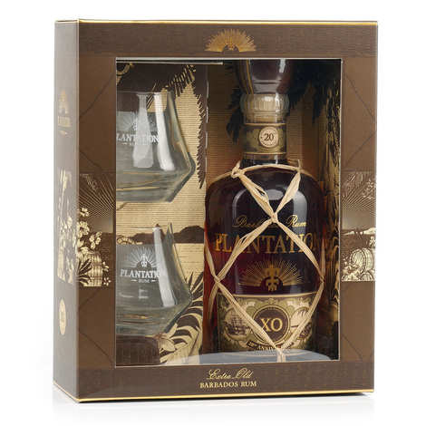 Confezione regalo Plantation Rum XO 20th Anniversary (2 bicchieri)