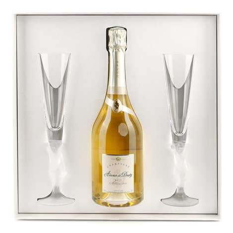 Deutz Champagne Cuvee Amour in confezione regalo da 2 bicchieri