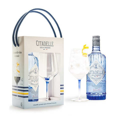 Citadelle French Gin 44% con 1 bicchiere