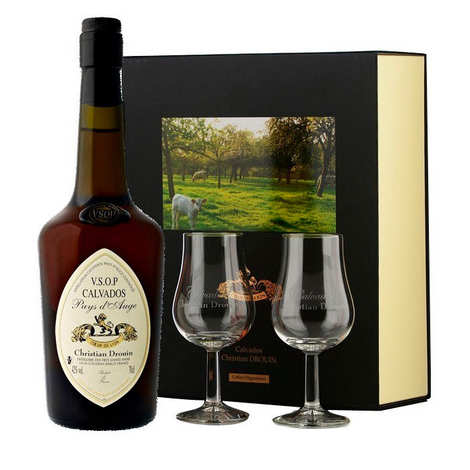 Christian Drouin Calvados VSOP 40% in confezione regalo