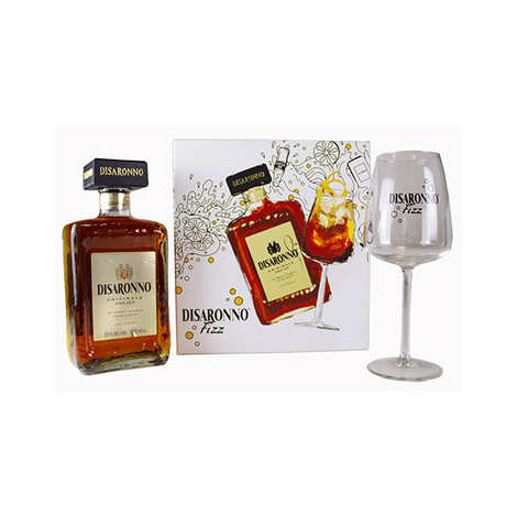 Confezione regalo Disaronno Amaretto Fizz con 1 bicchiere