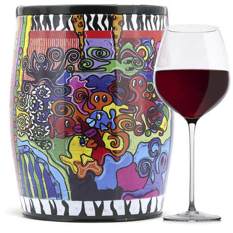 Puech Haut Le Benjamin in un bavaglino Art Red Wine - Malou M