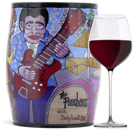 Puech Haut Le Benjamin in un bavaglino Art Red Wine - Jacky Schmitt