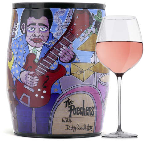 Puech Haut Le Benjamin in un bavaglino Art Rose Wine - Jacky Schmitt