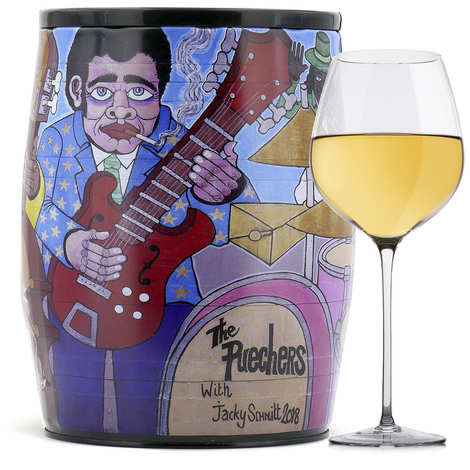 Puech Haut Le Benjamin in un bavaglino Art White Wine - Jacky Schmitt