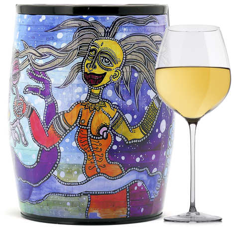 Puech Haut Le Benjamin in un bavaglino Art White Wine - Michael Relave