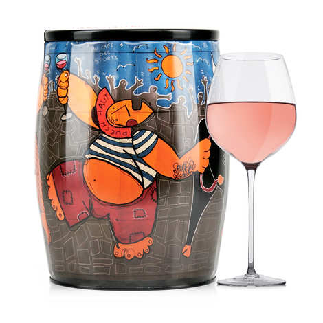 Puech Haut Le Benjamin Il vino rosato in una Bib'Art - Patrice Murciano