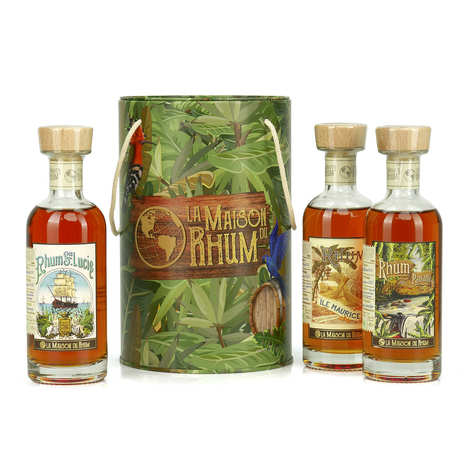 La Maison du Rhum Panama, Santa Lucia e Mauritius - Cofanetto scoperta 3 rhum