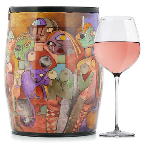 Puech Haut Le Benjamin Il vino rosato in una Bib'Art - C. Bost