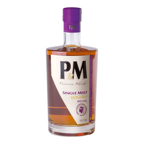 P&amp;M Single Malt Red Oak Whisky dalla Corsica 42%
