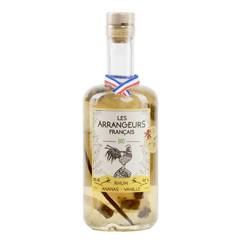 Rum biologico aromatizzato all'ananas e vaniglia, 32% (bottiglia da 70 cl)