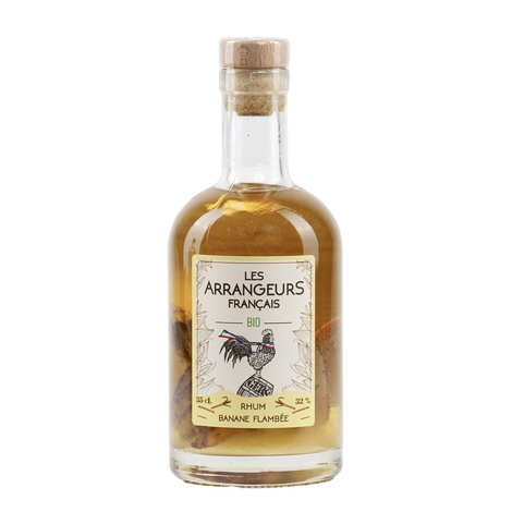 Rum aromatizzato biologico - Banana flambé 32% (bottiglia da 35 cl)