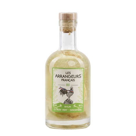 Rum biologico aromatizzato al lime e zenzero, 32% (bottiglia da 35 cl)