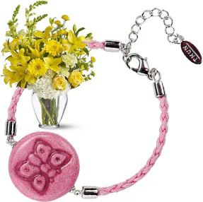 Bracciale Thun Free con farfalle e fiori (composizione classica)