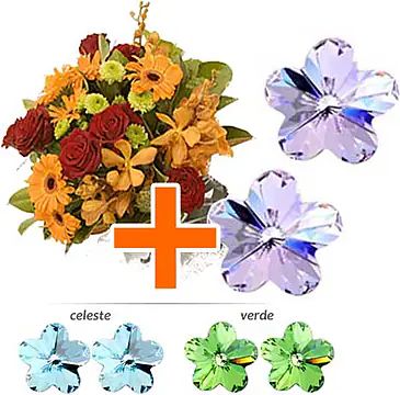 Orecchini con elementi Swarovski (Composizione Classica)