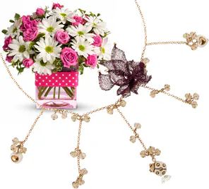 Collana Thun + Fiori (Composizione Classica)