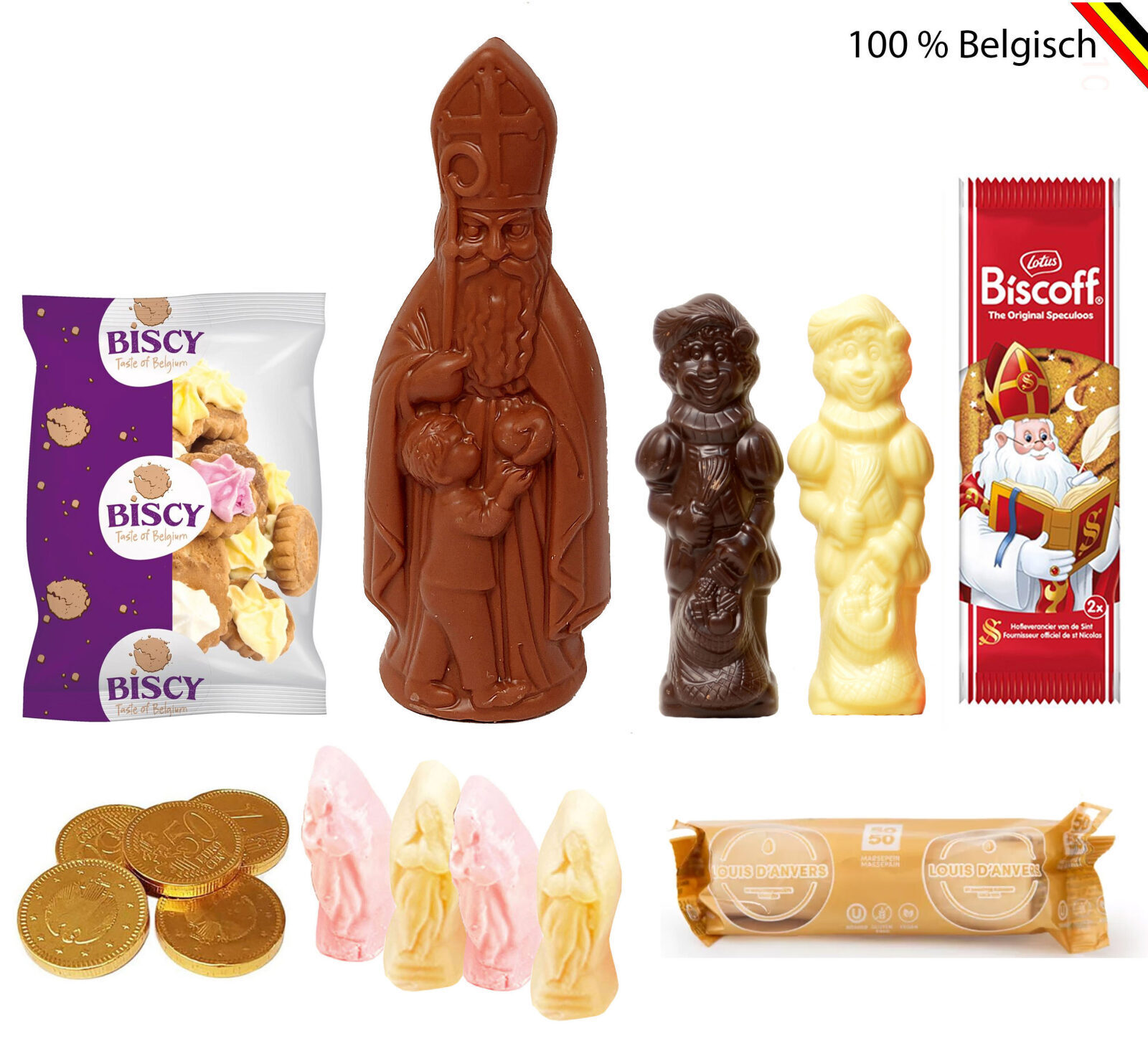 Confezione gigante di San Nicola con marzapane