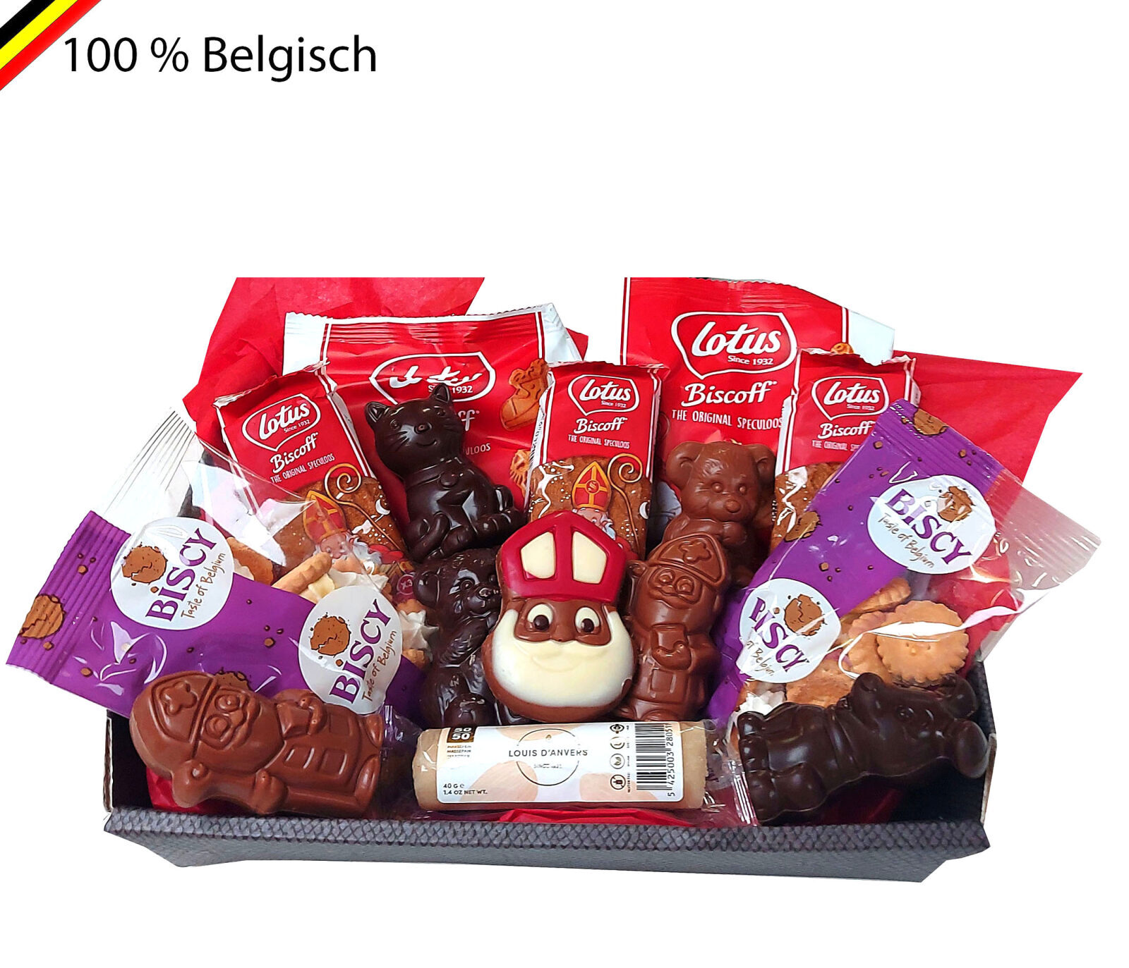 Cesto di San Nicola con dolcetti in regalo